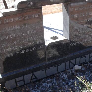 HATTINGH Johannes H.J. 1879-1943 &amp; Dorothea Burtiena TERBLANCHE 1888-19?5