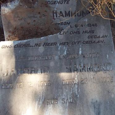 HAMMOND Jacobus 1908-1976 &amp; Alice LAWSON -1948