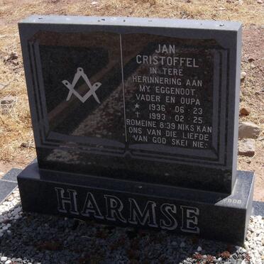 HARMSE Jan Christoffel 1936-1993