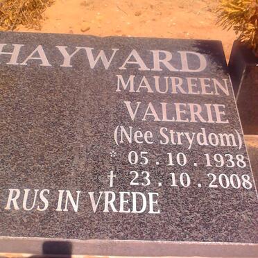 HAYWARD Maureen Valerie nee STRYDOM 1938-2008