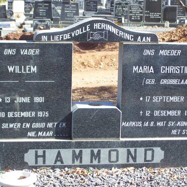 HAMMOND Willem 1901-1975 &amp; Maria Christina GROBBELAAR 1902-1969