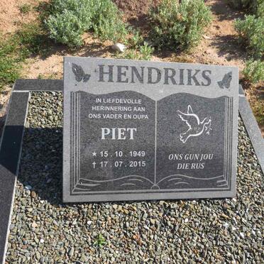 HENDRIKS Piet 1949-2015