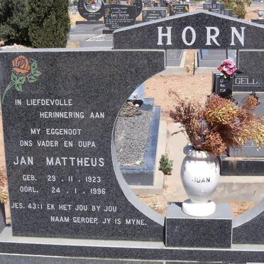HORN Jan Mattheus 1923-1996