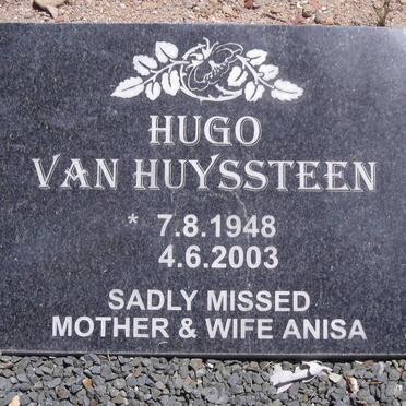 HUYSSTEEN Hugo, van 1948-2003