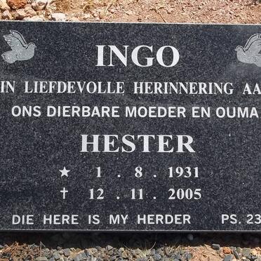 INGO Hester 1931-2005