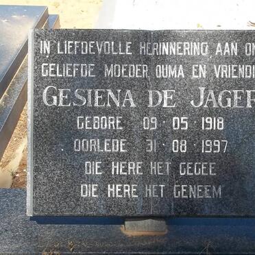 JAGER Gesiena, de 1918-1997