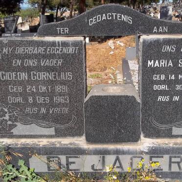 JAGER Gideon Cornelius, de 1891-1963 &amp; Maria Susanna 1904-1974