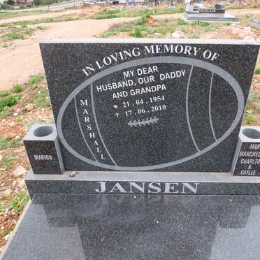 JANSEN Marshall 1954-2010