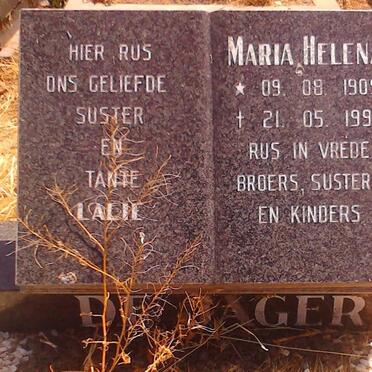 JAGER Maria Helena, de 1909-1996