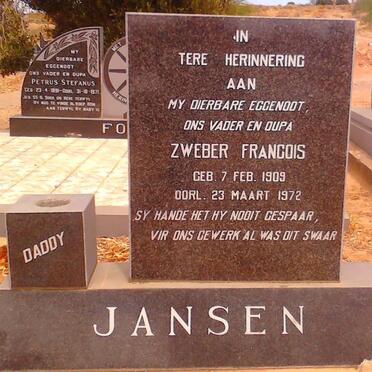 JANSEN Zweber Francois 1909-1972