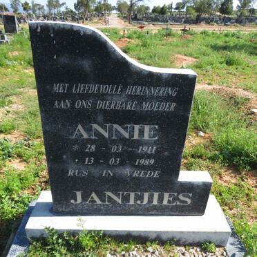 JANTJIES Annie 1911-1989