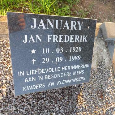 JANUARY Jan Frederik 1920-1989