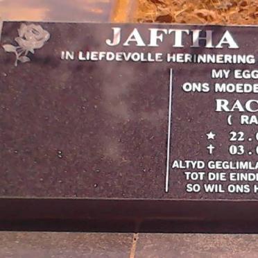 JAFTHA Rachel 1931-2008