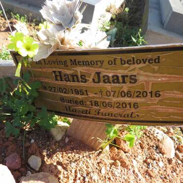 JAARS Hans 1951-2016