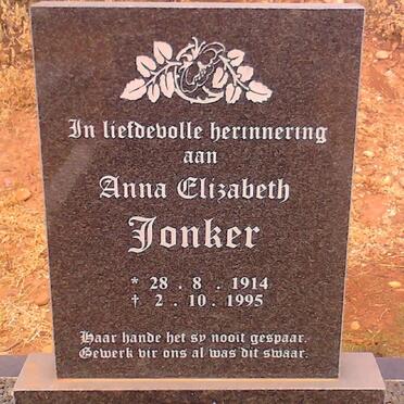 JONKER Anna Elizabeth 1914-1995