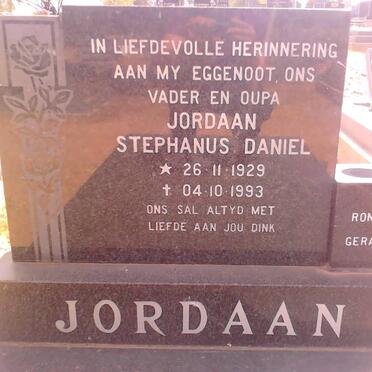 JORDAAN Stephanus Daniel 1929-1993