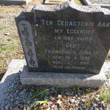 JONKER Gert Franscouis 1890-1964