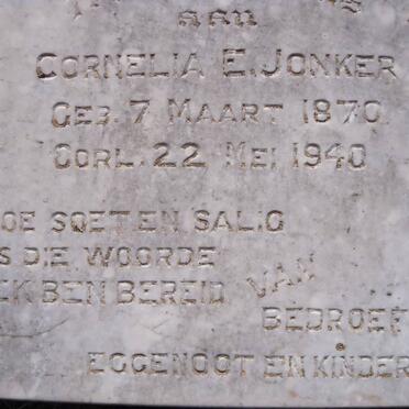 JONKER Cornelia E. 1890-1940
