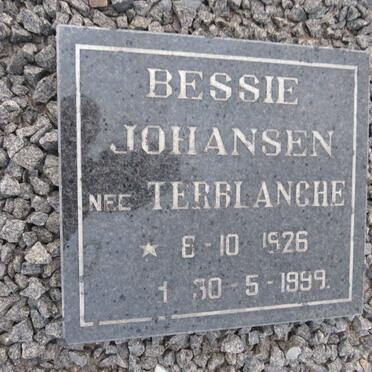 JOHANSEN Bessie nee TERBLANCHE 1926-1999