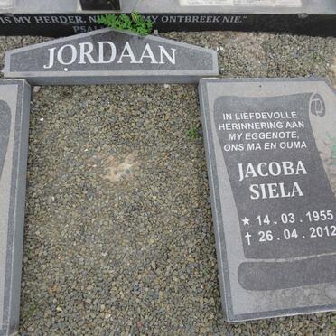 JORDAAN Jacoba Siela 1955-2012