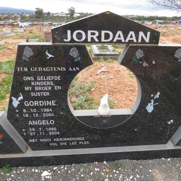 JORDAAN Gordine 1984-2004 :: JORDAAN Angelo 1986-2004