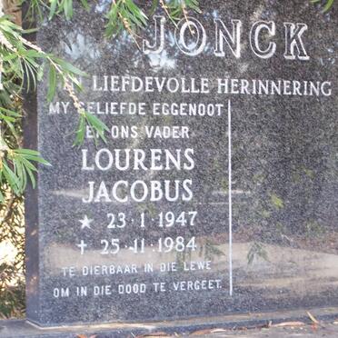 JONCK Lourens Jacobus 1947-1984