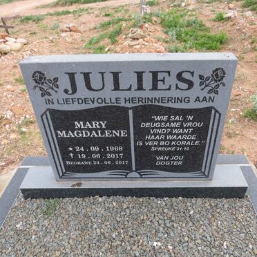 JULIES Mary Magdalene 1968-2017