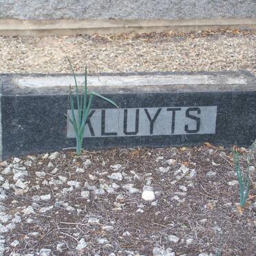 KLUYTS Anna Catharina Maria nee VAN ECK 1912-1962