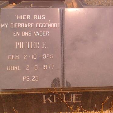 KLUE Pieter E. 1925-1977
