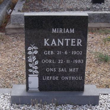 KANTER Miriam 1902-1983