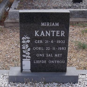 KANTER Miriam 1902-1983