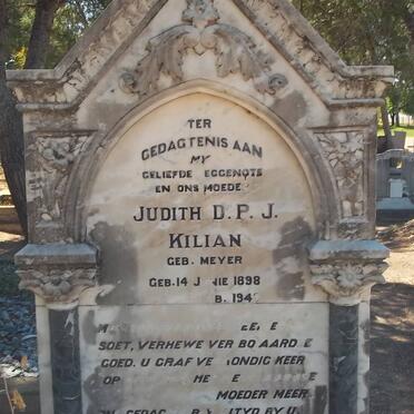 KILIAN Judith D.P.J. nee MEYER 1898-194?