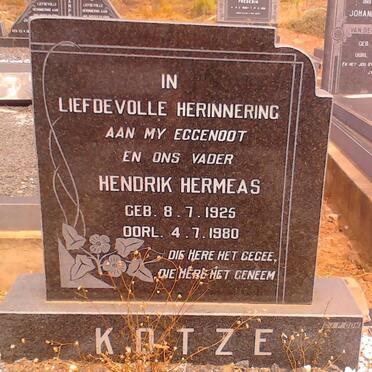 KOTZE Hendrik Hermeas 1925-1980