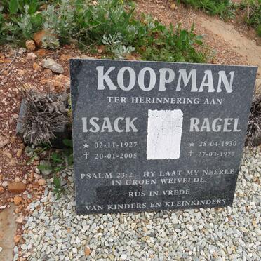 KOOPMAN Isack 1927-2005 & Ragel 1930-1977
