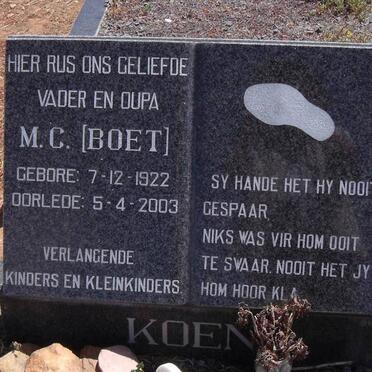 KOEN M.C. 1922-2003
