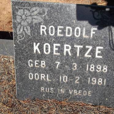 KOERTZE Roedolf 1898-1981