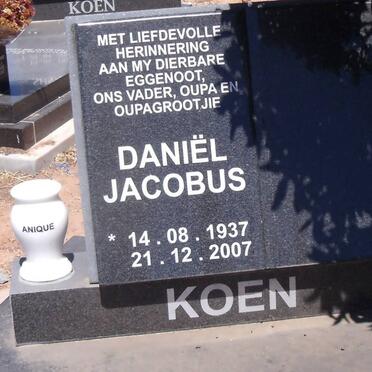 KOEN Daniël Jacobus 1937-2007