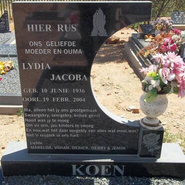 KOEN Lydia Jacoba 1936-2004