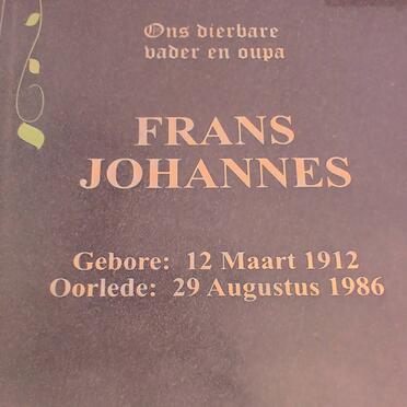 KRAUSE Frans Johannes 1912-1986