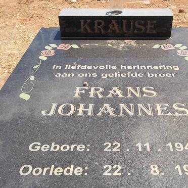 KRAUSE Frans Johannes 1945-1990