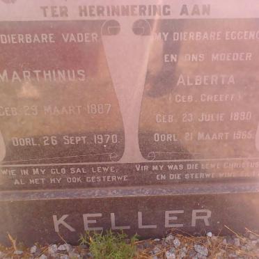KELLER Marthinus 1887-1970 &amp; Alberta GREEFF 1890-1965