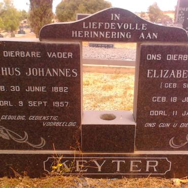 KEYTER Josephus Johannes 1882-1957 &amp; Elizabeth Gezina SCHOEMAN 1888-1975