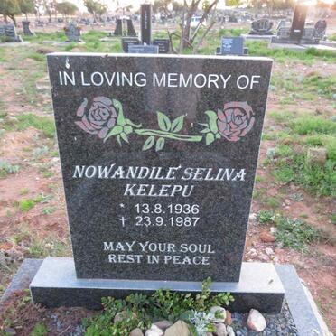 KELEPU Nowandile Selina 1936-1987