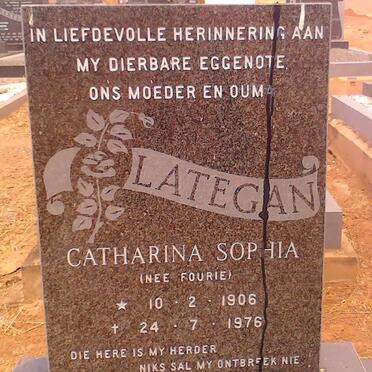 LATEGAN Catharina Sophia nee FOURIE 1906-1976