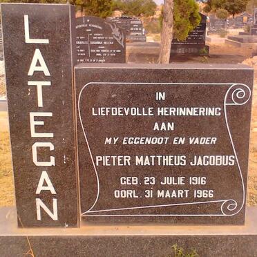 LATEGAN Pieter Mattheus Jacobus 1916-1966