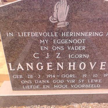 LANGENHOVEN C.J.Z. 1914-1992