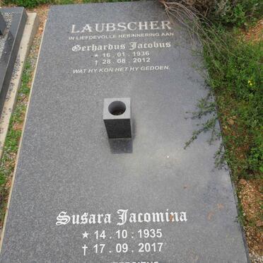 LAUBSCHER Gerhardus Jacobus 1936-2012 & Susara Jacomina 1935-2017