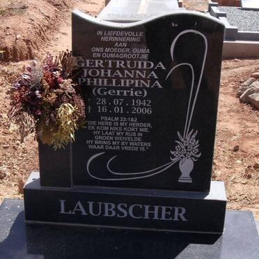 LAUBSCHER Gertruida Johanna Phillipina 1942-2006
