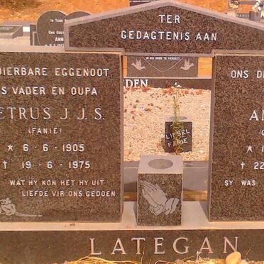 LATEGAN Petrus J.J.S. 1905-1975 &amp; Anna M. MAREE 1904-1985