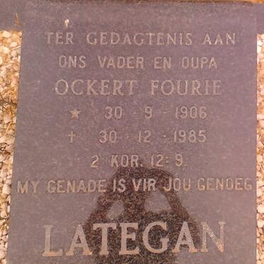 LATEGAN Ockert Fourie 1906-1985